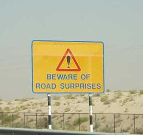 Beware of road surprises -33