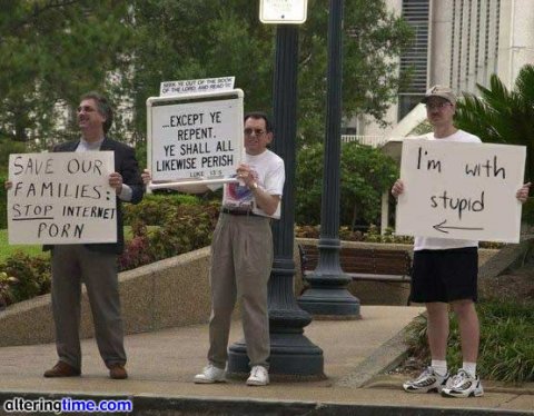 Stupid Funny Signs on Thread  Stupid And Funny Protest Signs